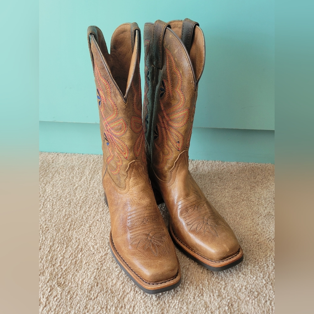 Tony Lama 3R Stockman Honey Sierra Boots